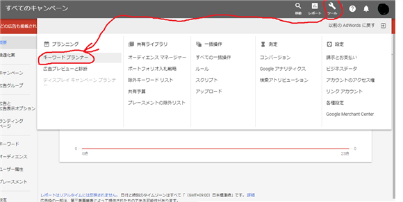アドワーズからキーワードプランナーへ